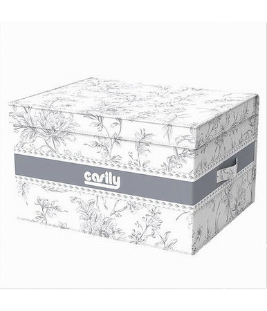 Box Portatutto Scatola Salvaspazio Contenitore Organizer 35x30x20cm Fantasia 87314