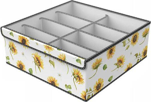 Box-Scatola-Salvaspazio-Armadio-8-Contenitori-Porta-Oggetti-Organizer-32x32x12cm