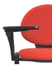 Bracciolo destro con Tavoletta in nylon nera