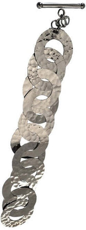 Bracciale a dischi tondi in argento