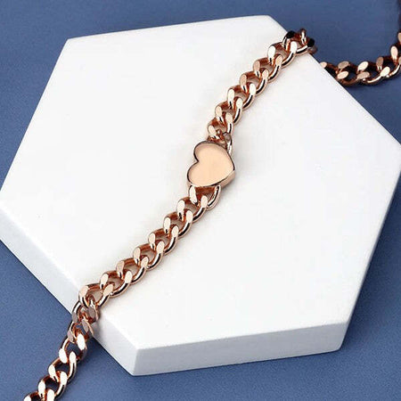 Bracciale-LA-PETITE-STORY-donna-Heart-acciaio-oro-rosa