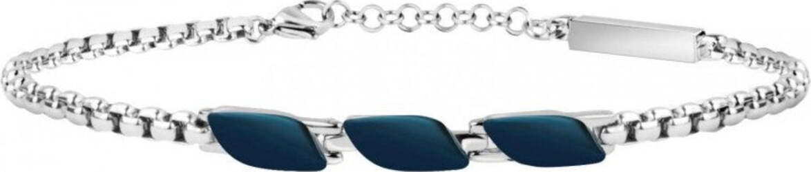 Bracciale-MASERATI-uomo-Signature-acciaio-/-blu