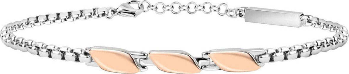 Bracciale-MASERATI-uomo-Signature-acciaio-/-oro-rosa