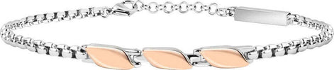 Bracciale-MASERATI-uomo-Signature-acciaio-/-oro-rosa