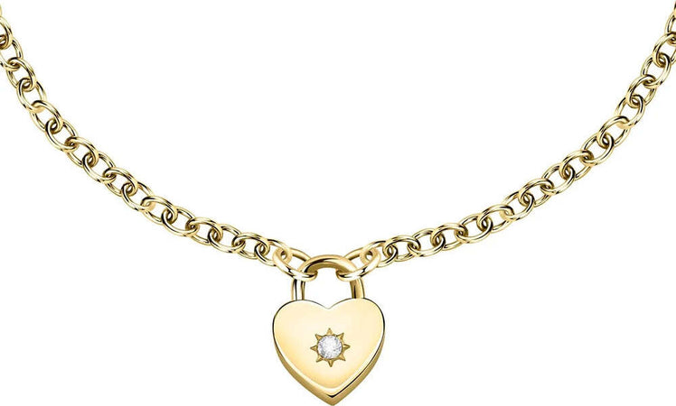 Bracciale-MORELLATO-donna-Abbraccio-acciaio-dorato-/-cuore