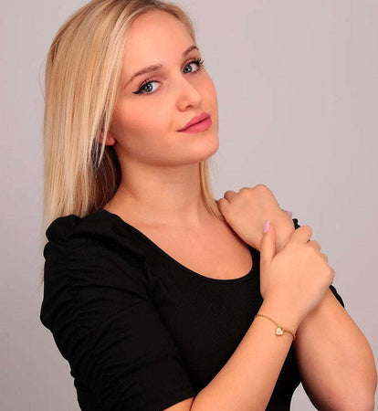 Bracciale-MORELLATO-donna-Abbraccio-acciaio-dorato-/-cuore