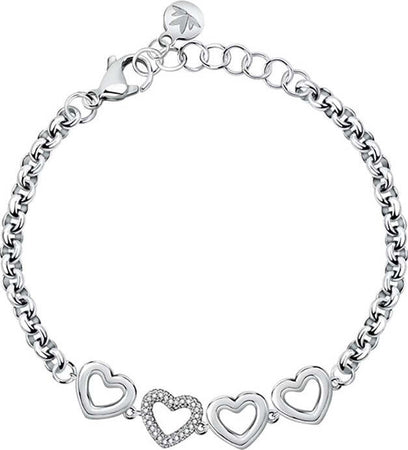 Bracciale-MORELLATO-donna-Bagliori-acciaio-cuori-/-strass