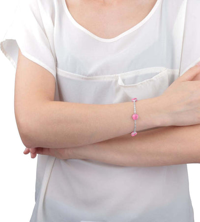 Bracciale-MORELLATO-donna-Gemma-argento-925-pietre-rosa