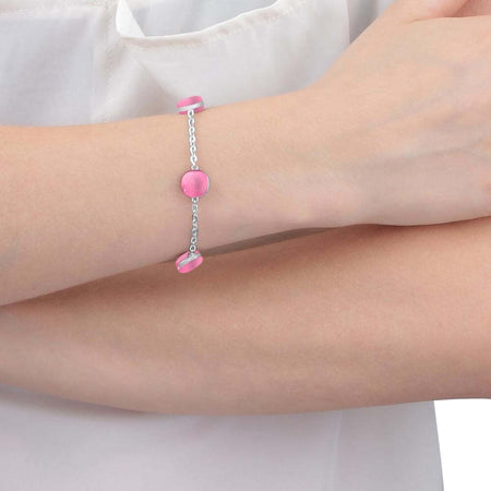 Bracciale-MORELLATO-donna-Gemma-argento-925-pietre-rosa