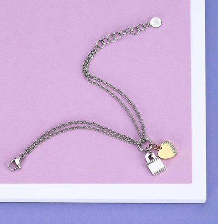 Bracciale-MORELLATO-donna-Mascotte-cuore-/-lucchetto