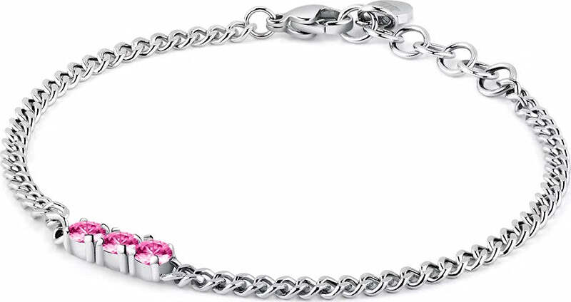 Bracciale-MORELLATO-donna-Poetica-acciaio-/-cristalli-rosa