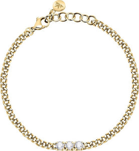 Bracciale-MORELLATO-donna-Poetica-dorato-/-cristalli-bianchi