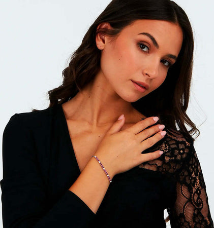 Bracciale-MORELLATO-donna-Tesori-argento-/-cristalli-rossi