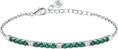 Bracciale-MORELLATO-donna-Tesori-argento-/-cristalli-verdi