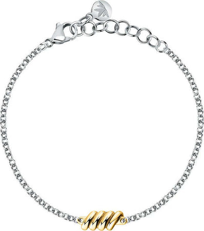 Bracciale-MORELLATO-donna-Torchon-acciaio-dorato-/-cristalli