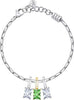 Bracciale-MORELLATO-Drops-acciaio-/-3-pietre-colorate