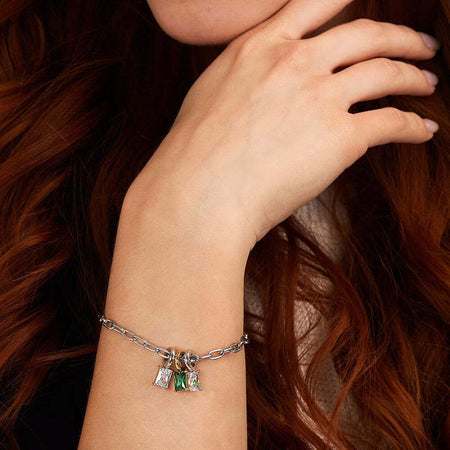 Bracciale-MORELLATO-Drops-acciaio-/-3-pietre-colorate