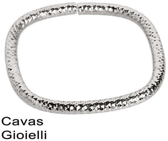 Bracciale tubo flessible in Argento 925/1000