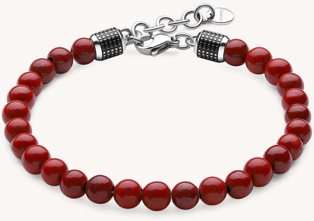 Bracciale Uomo Brosway Bul43 Con Sfere Rosse