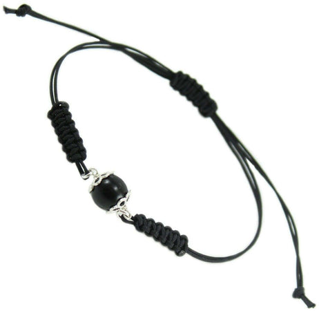 Bracciale Su Coccu onice argento portafortuna Sardegna regolabile