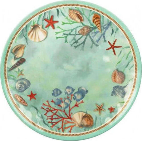 Brandani-Piatto-piano-D.-27cm-REEF-Azzurro-51972-in-Melamina