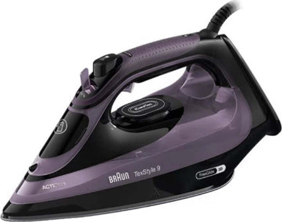 BRAUN,-TexStyle-9-SI-9661-Viola,-Ferro-da-Stiro-a-Vapore,-3100W,-iCare,-ActiClean