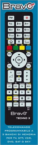 Bravo-Telecomando-Techno-3-Programmabile-Per-TV-dtt-vcr-dvd-sky