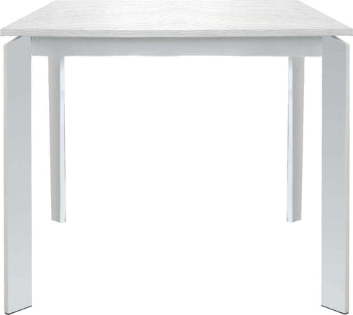 BRAXTON---tavolo-da-pranzo-moderno-allungabile-in-metallo-90x90/150-Bianco-Milani-Home