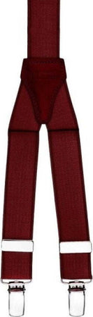 Bretelle-Elasticizzate-Tinta-Unita-Uomo-Donna-Cinghia-Regolabile-Bordeaux