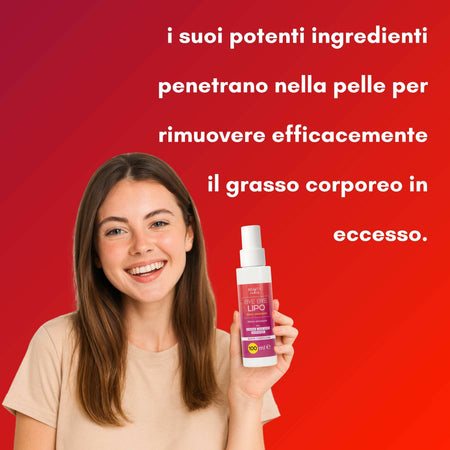 Spray Anticellulite 100ml – Riduce Grasso Localizzato, Tonifica e Rassoda – Con Guaranà, Caffè Verde e Niacinamide – Facile da Applicare – Bye Bye Lipo AlohaLabs