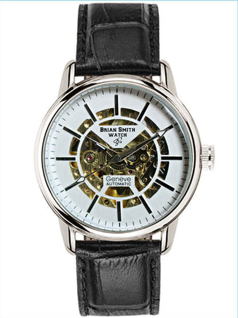 BRIAN-SMITH---OROLOGIO-AUTOMATICO-GENEVE-NERO/BIANCO/ARGENTO---1722