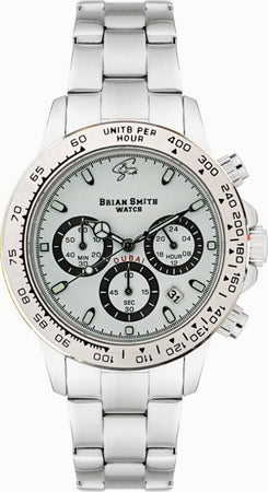 BRIAN-SMITH---OROLOGIO-CRONOGRAFO-DUBAI-ARGENTO/BIANCO--2224