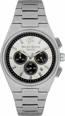 BRIAN-SMITH---OROLOGIO-CRONOMETRO-NEW-YORK-ARGENTO/NERO---3184