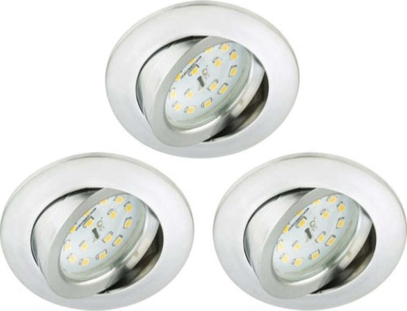 BRILONER---4-FARETTI-LED-DA-INCASSO-ORIENTABILI-3X5W-400LM-IP23---IN-PLASTICA-ROTONDI---COLORE-ALLUMINIO