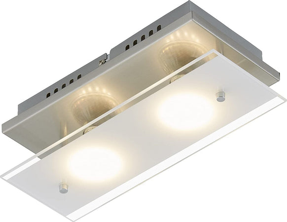 BRILONER---APPLIQUE-LED-TELL-2-x-GU10-3-watt-NICKEL-SATINATO