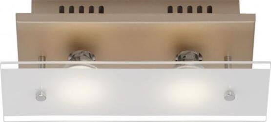 BRILONER---APPLIQUE-SMART-GOLD-BASIC-A-2-LUCI-GU10-4W-400-lumen-IN-ORO-OPACO-E-VETRO-SATINATO