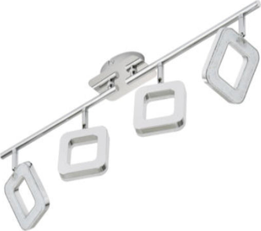 BRILONER---BARRA-SNODATA-4-LED---3,5W-330LM---METALLO-ACRILICO/CROMO