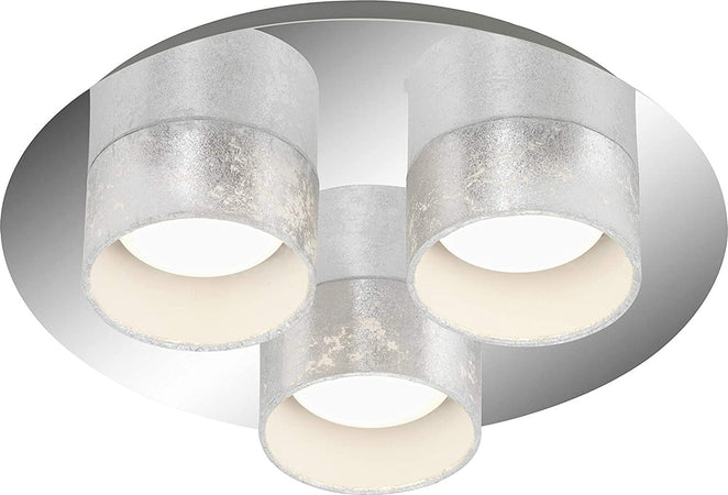 BRILONER---PLAFONIERA-PRO-D.-32cm-3-LUCI-LED-5-watt-350-lumen-ARGENTO-ANTICHIZZATO
