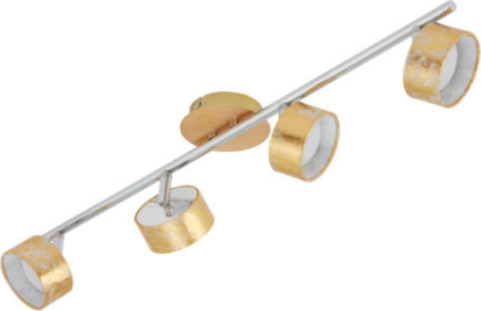 BRILONER--BARRA-SNODATA--4-LEDx5Wx400LUMENX3000K-ARGENTO-ANTICHIZZATO