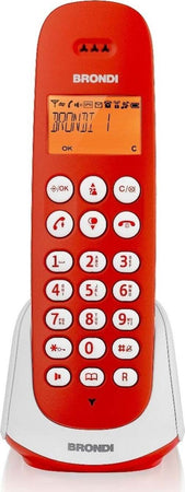 Brondi-Adara-Telefono-Cordless-Rosso/Bianco