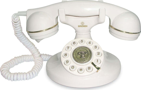 Brondi-Vintage-10-Telefono-Con-Filo-Bianco