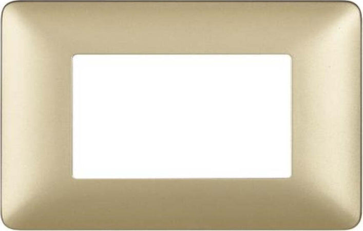 BTICINO---MATIX-PLACCA-3-MODULI---COLORE-GOLD-E-MATERIALE-TECNOPOLIMERO