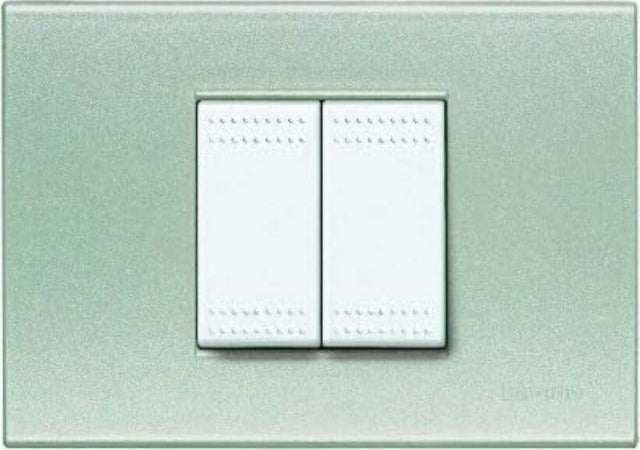 BTICINO---PLACCA-2-MODULI-GRIGIO-PERLA-N4819YN