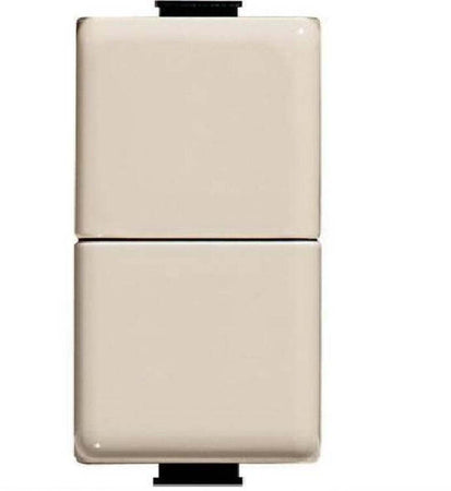 BTICINO-MAGIC---DOPPIO-PULSANTE-NO-10A-250V---1-POLO---COLORE-AVORIO