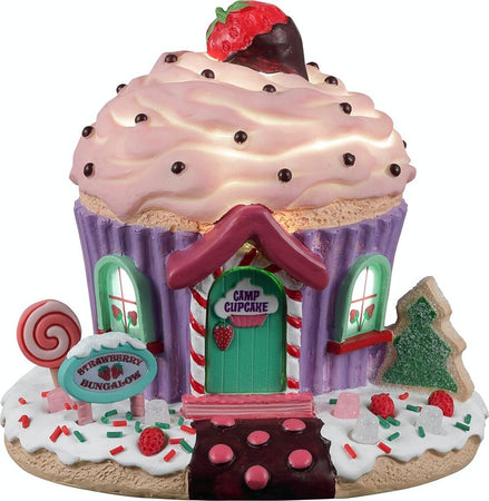Bungalow Fragola , edificio luminoso per villaggio di Natale in Resina Casa e cucina/Decorazioni per interni/Addobbi e decorazioni per ricorrenze/Decorazioni natalizie/Oggettistica MagiediNatale.it - Altamura, Commerciovirtuoso.it