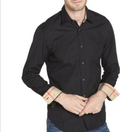 Burberry Brit Camicia Uomo Tinta Unita 100% Cotone Cambridge Camicie Polsini E Colletto Fashion Maniche Lunghe Vintage Check Moda/Uomo/Abbigliamento/T-shirt polo e camicie/Camicie casual Euforia - Bronte, Commerciovirtuoso.it