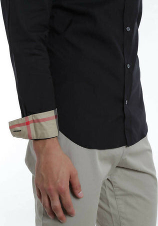 Burberry Brit Camicia Uomo Tinta Unita 100% Cotone Cambridge Camicie Polsini E Colletto Fashion Maniche Lunghe Vintage Check Moda/Uomo/Abbigliamento/T-shirt polo e camicie/Camicie casual Euforia - Bronte, Commerciovirtuoso.it