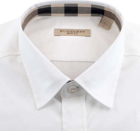 Burberry Brit Camicia Uomo Tinta Unita 100% Cotone CAMBRIDGE Camicie Polsini e Colletto Fashion Maniche Lunghe Vintage Check Moda/Uomo/Abbigliamento/T-shirt polo e camicie/Camicie casual Euforia - Bronte, Commerciovirtuoso.it