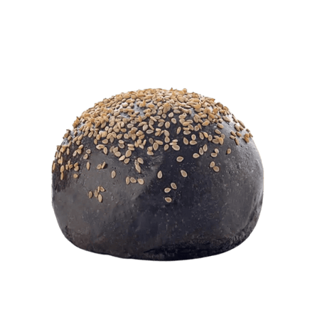 Panino Black Burger Bun Carbone e Semi di Sesamo 75G