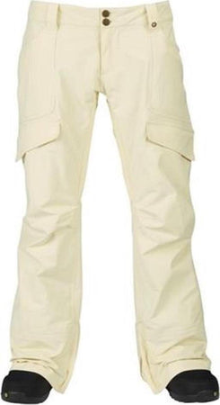 Burton Lucky Pant Pantalone Snowboard Canvas Bianco Donna Taglio Sig Fit Tinta Unita Sport e tempo libero/Attività ricreative all'aperto/Sport invernali/Snowboard/Abbigliamento/Donna/Pantaloni Snotshop - Roma, Commerciovirtuoso.it
